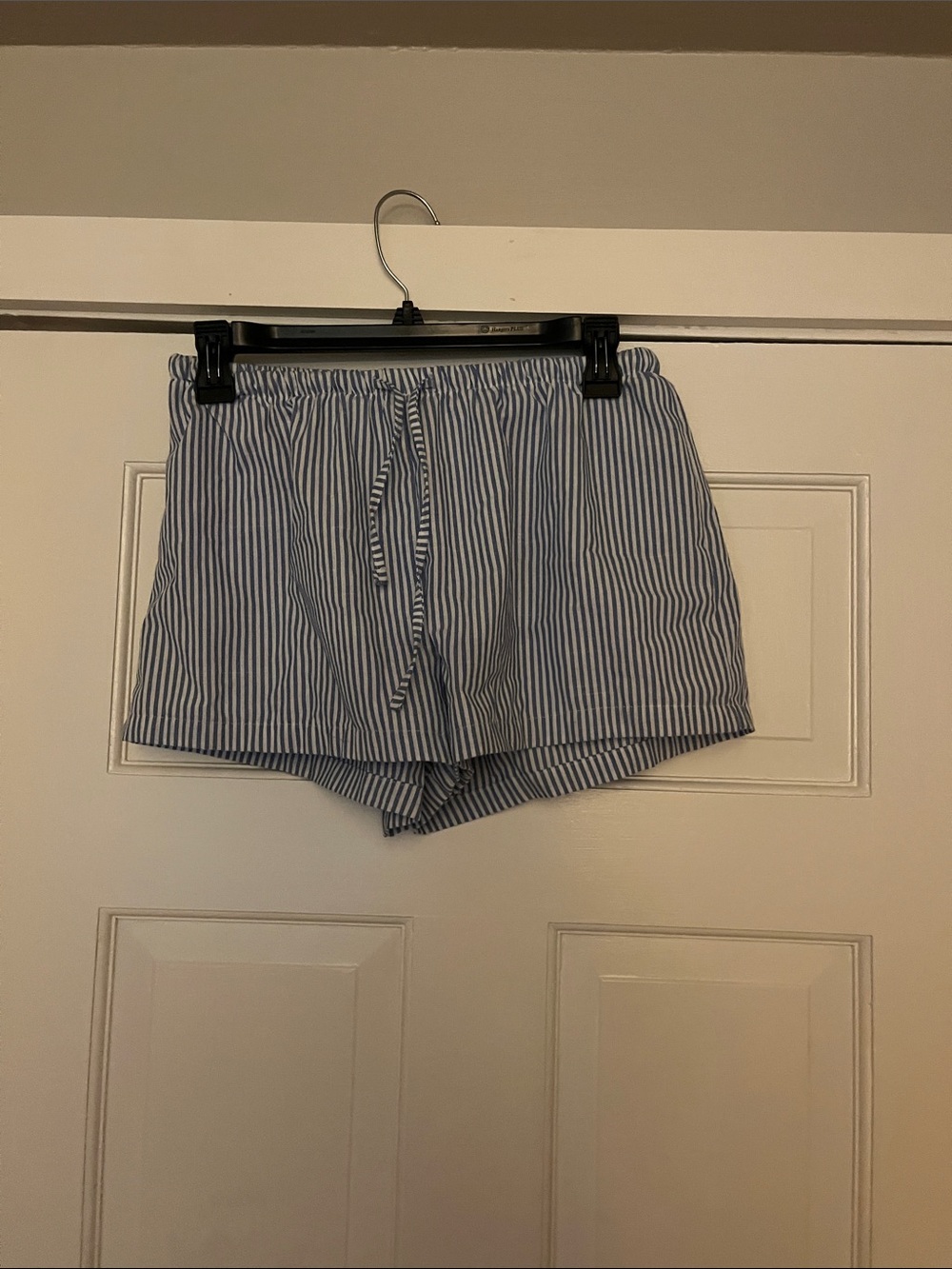 Shein Striped Blue and White casual Athletic Shorts